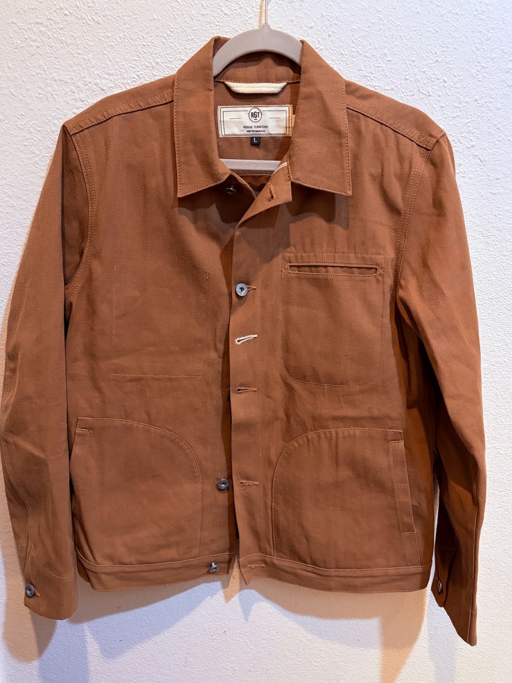 Rogue Territory RGT Supply Jacket Men’s L Brown Workwear Chore Jacket